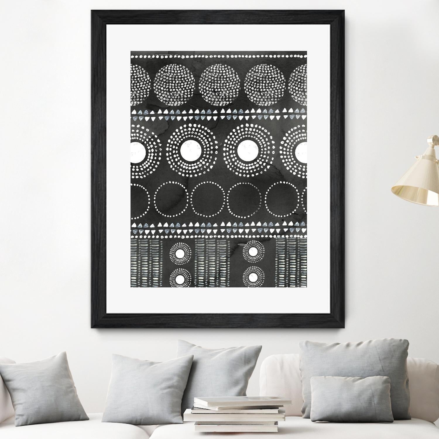African I Black Version by PI Studio on GIANT ART - white abstract