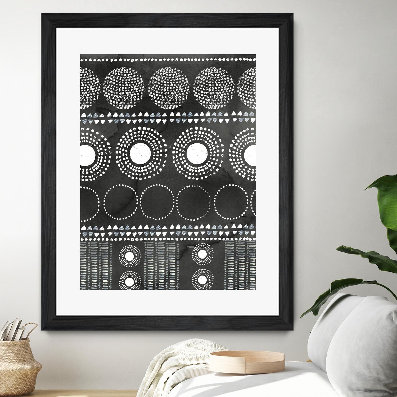 African I Black Version by PI Studio on GIANT ART - white abstract