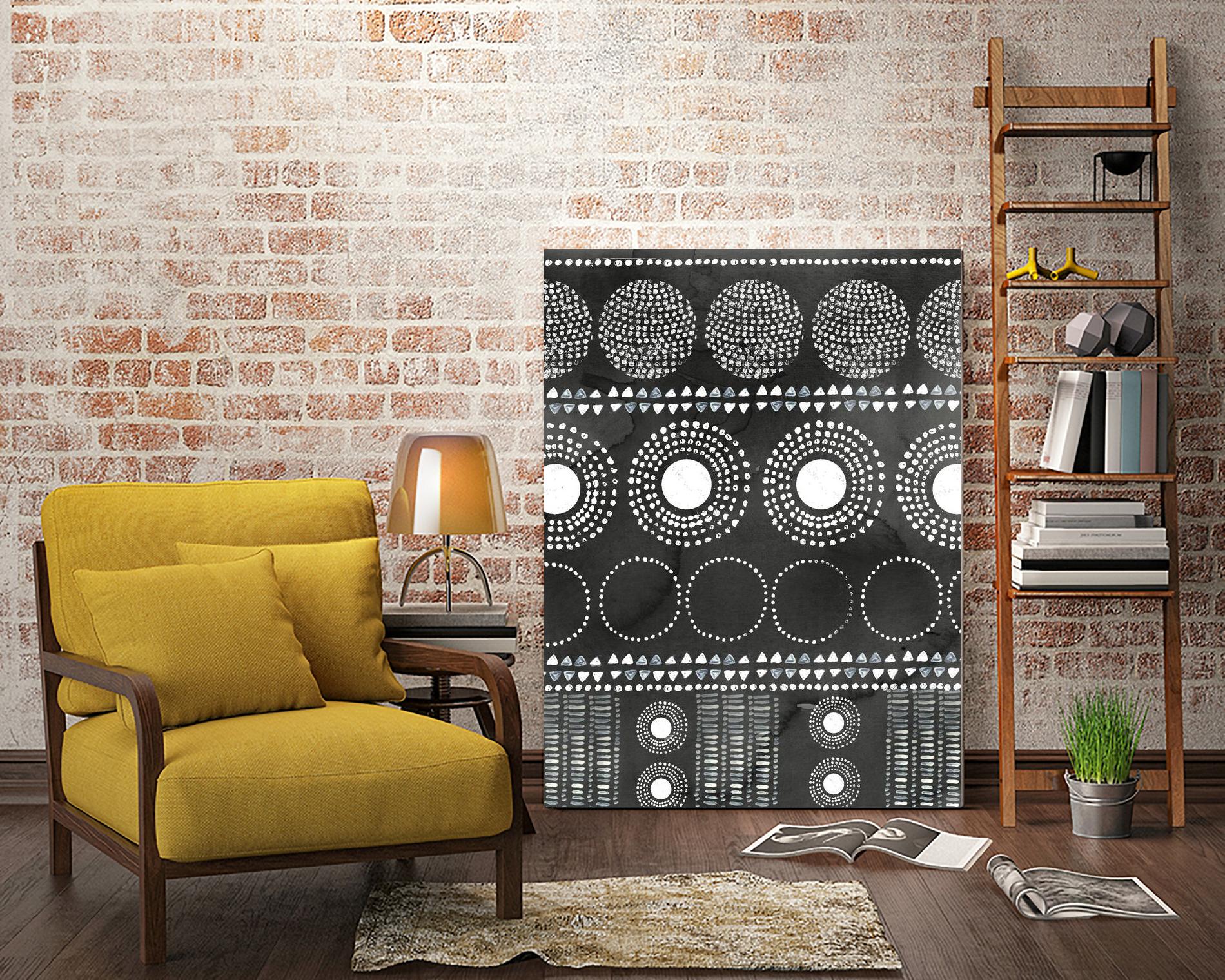 African I Black Version by PI Studio on GIANT ART - white abstract