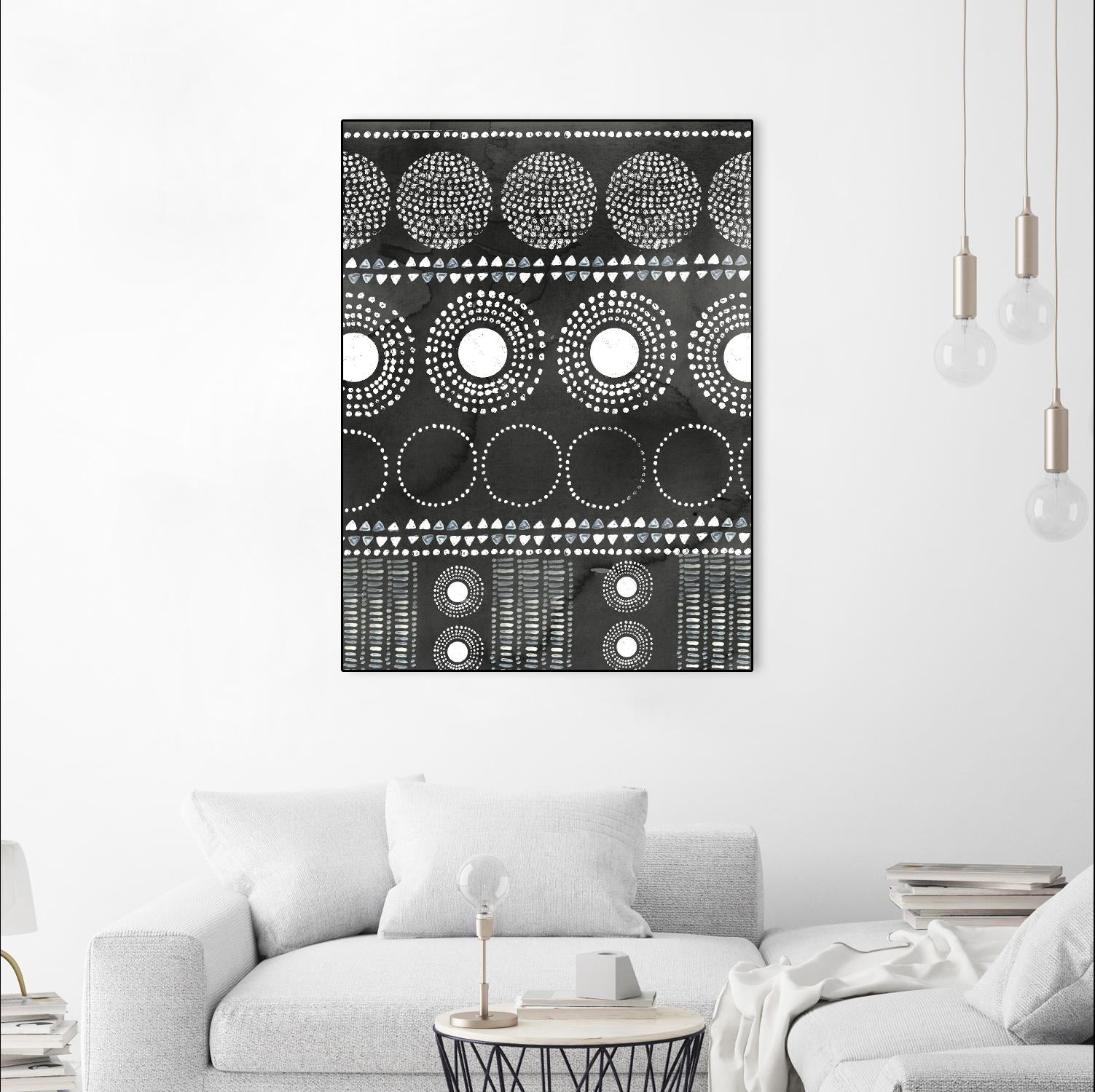 African I Black Version by PI Studio on GIANT ART - white abstract