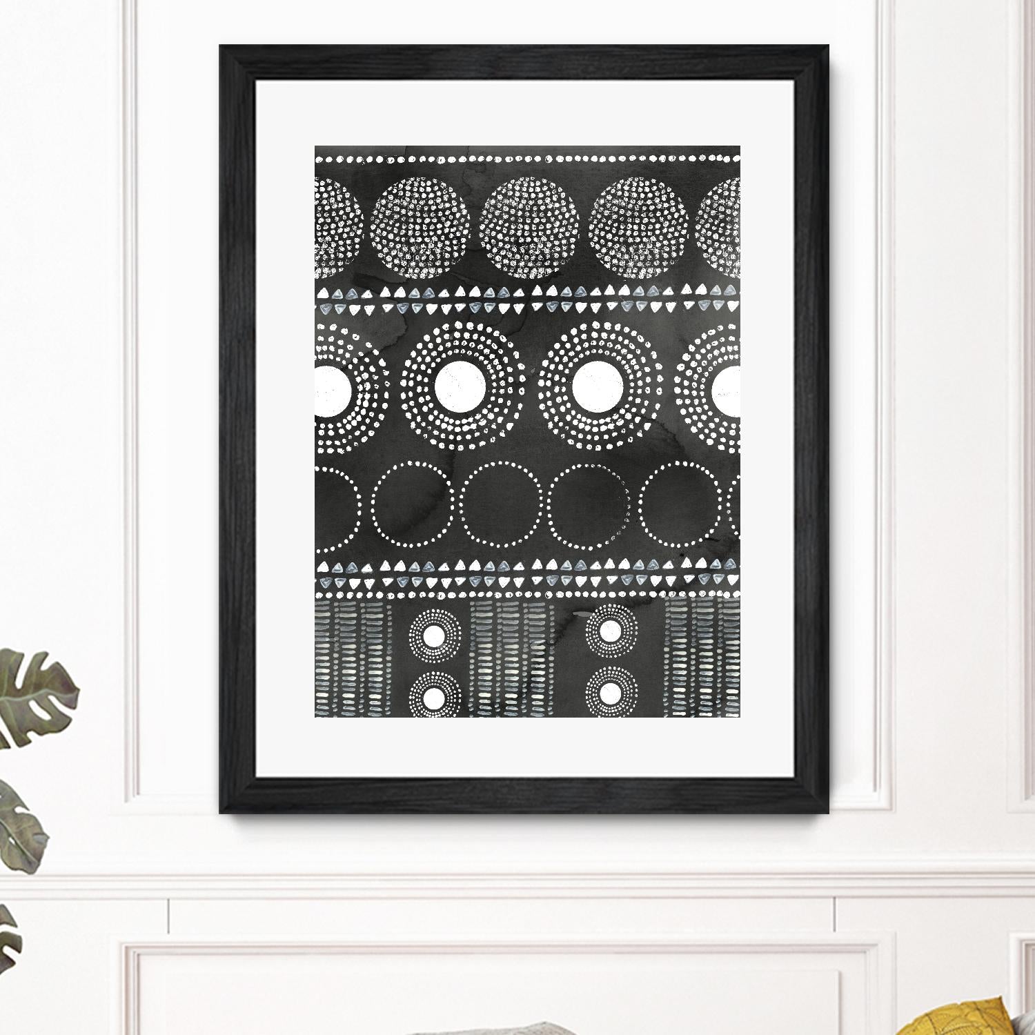 African I Black Version by PI Studio on GIANT ART - white abstract