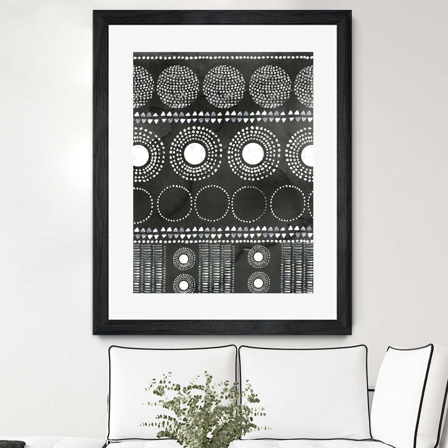 African I Black Version by PI Studio on GIANT ART - white abstract