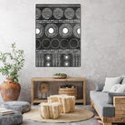 African I Black Version by PI Studio on GIANT ART - white abstract