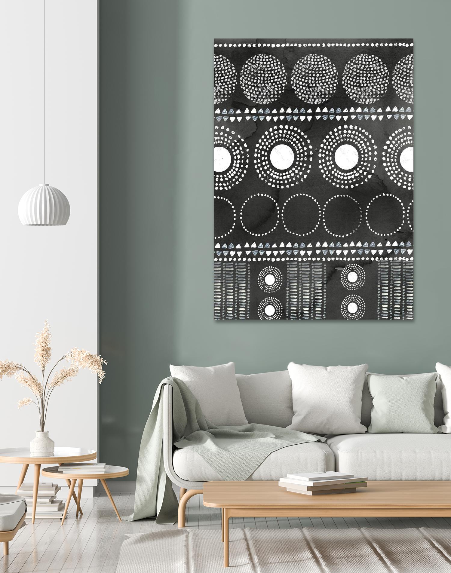 African I Black Version by PI Studio on GIANT ART - white abstract
