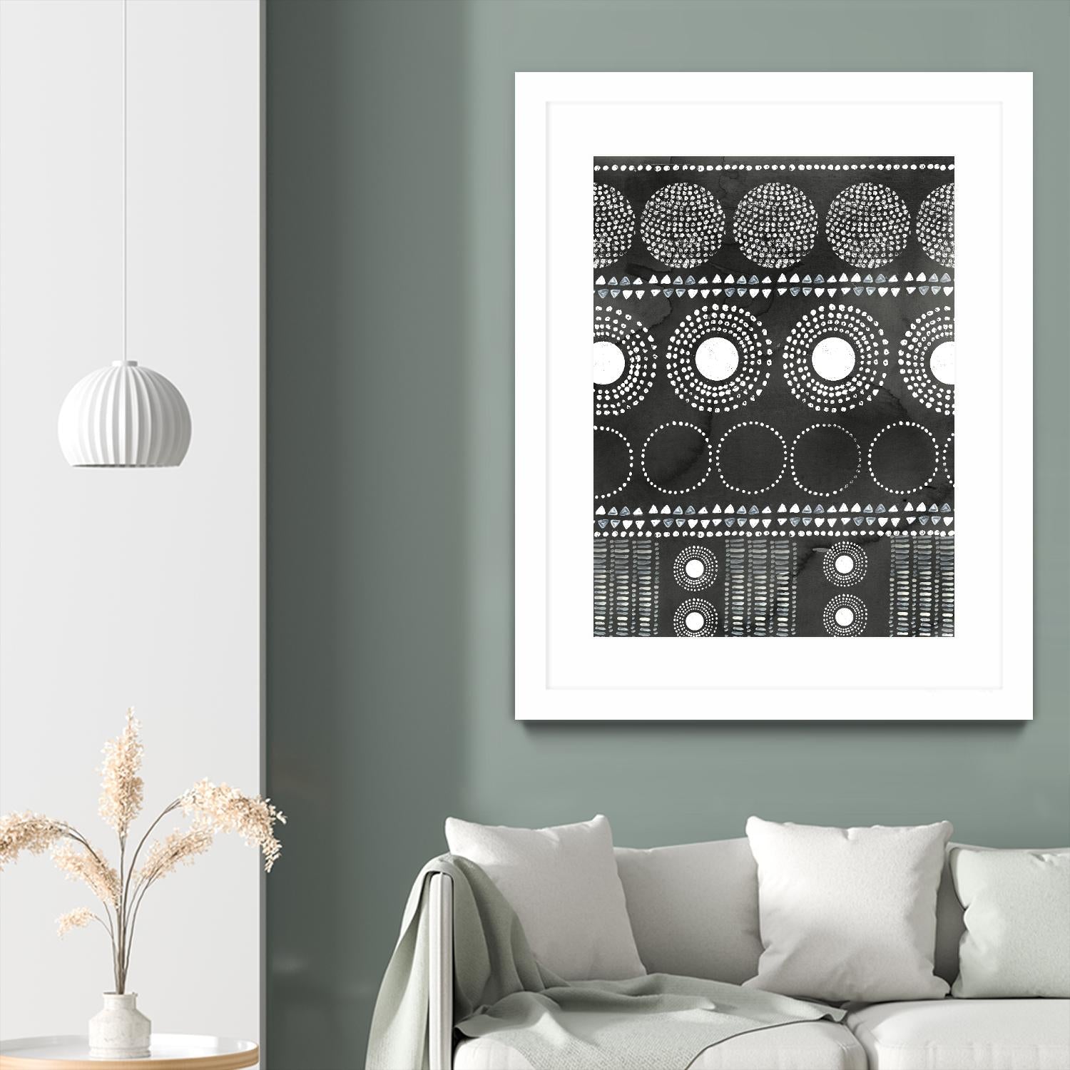 African I Black Version by PI Studio on GIANT ART - white abstract