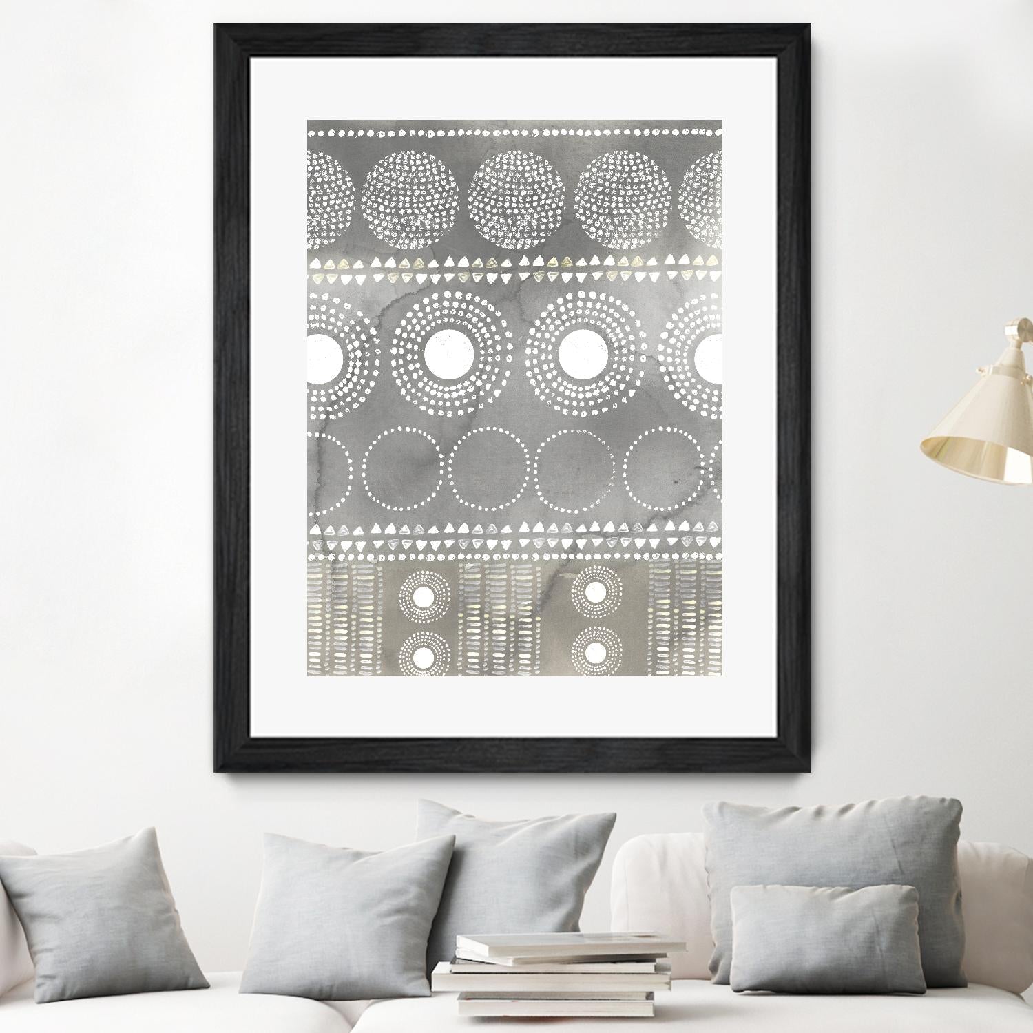 African I Neutral Version by PI Studio on GIANT ART - white abstract