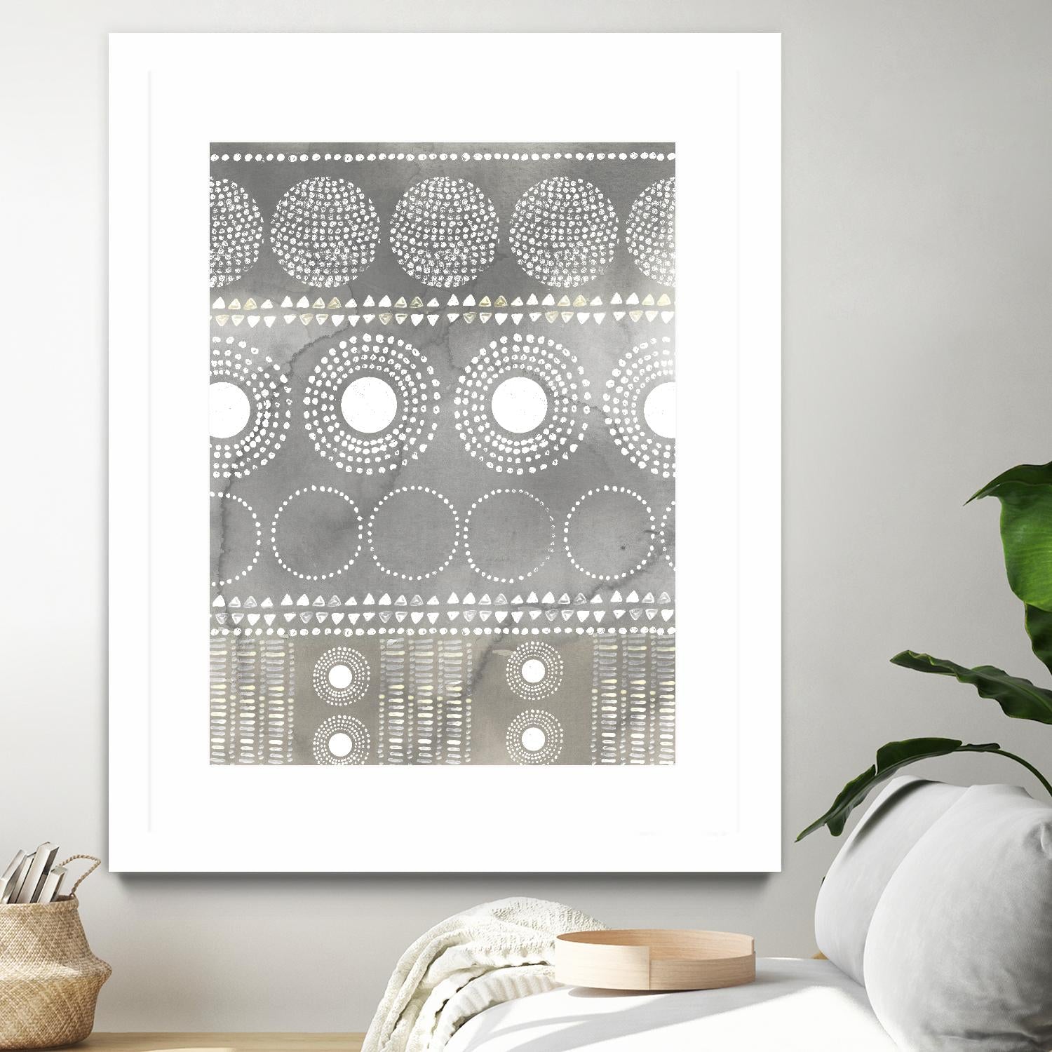 African I Neutral Version by PI Studio on GIANT ART - white abstract