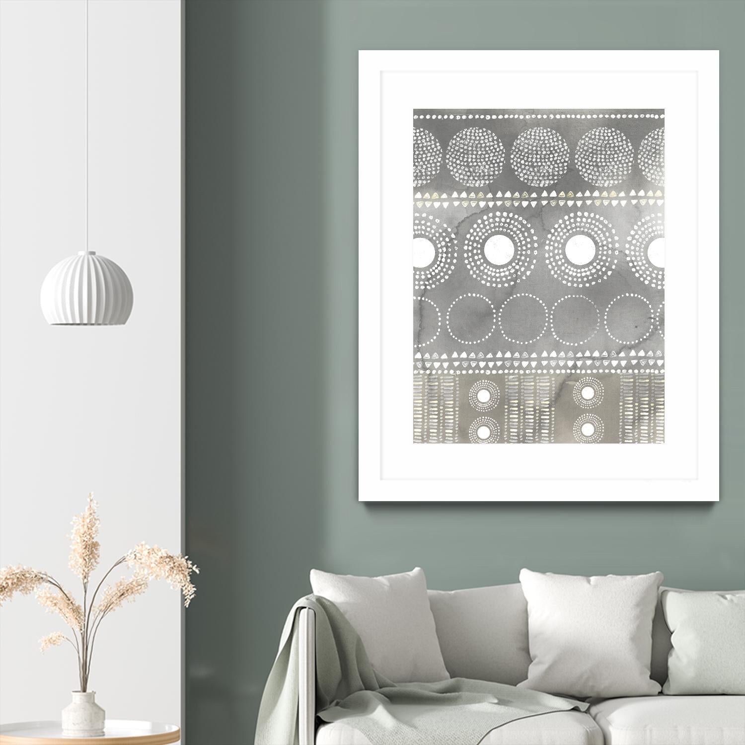 African I Neutral Version by PI Studio on GIANT ART - white abstract