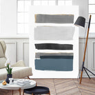 stacked Stripes I by Pi  Studio  on GIANT ART - gold shapes stripes