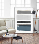 stacked Stripes I by Pi  Studio  on GIANT ART - gold shapes stripes