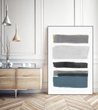 stacked Stripes I by Pi  Studio  on GIANT ART - gold shapes stripes