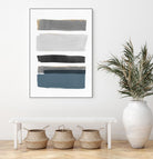 stacked Stripes I by Pi  Studio  on GIANT ART - gold shapes stripes