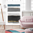 Stacked Stripes II by PI  Studio on GIANT ART - gold shapes