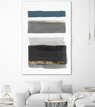 Stacked Stripes II by PI  Studio on GIANT ART - gold shapes