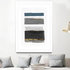 Stacked Stripes II by PI  Studio on GIANT ART - gold shapes