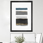 Stacked Stripes II by PI  Studio on GIANT ART - gold shapes