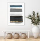 Stacked Stripes II by PI  Studio on GIANT ART - gold shapes