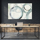 Pale Blues I by Tom Reeves on GIANT ART - green abstract