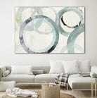 Pale Blues I by Tom Reeves on GIANT ART - green abstract