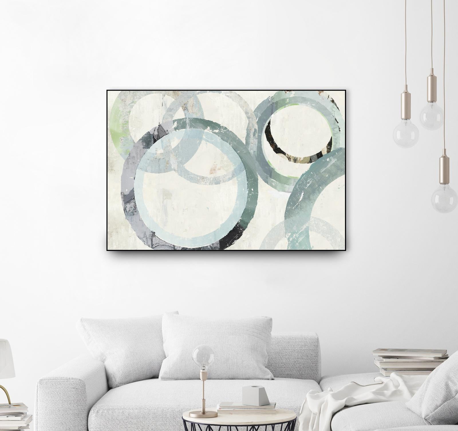 Pale Blues I by Tom Reeves on GIANT ART - green abstract