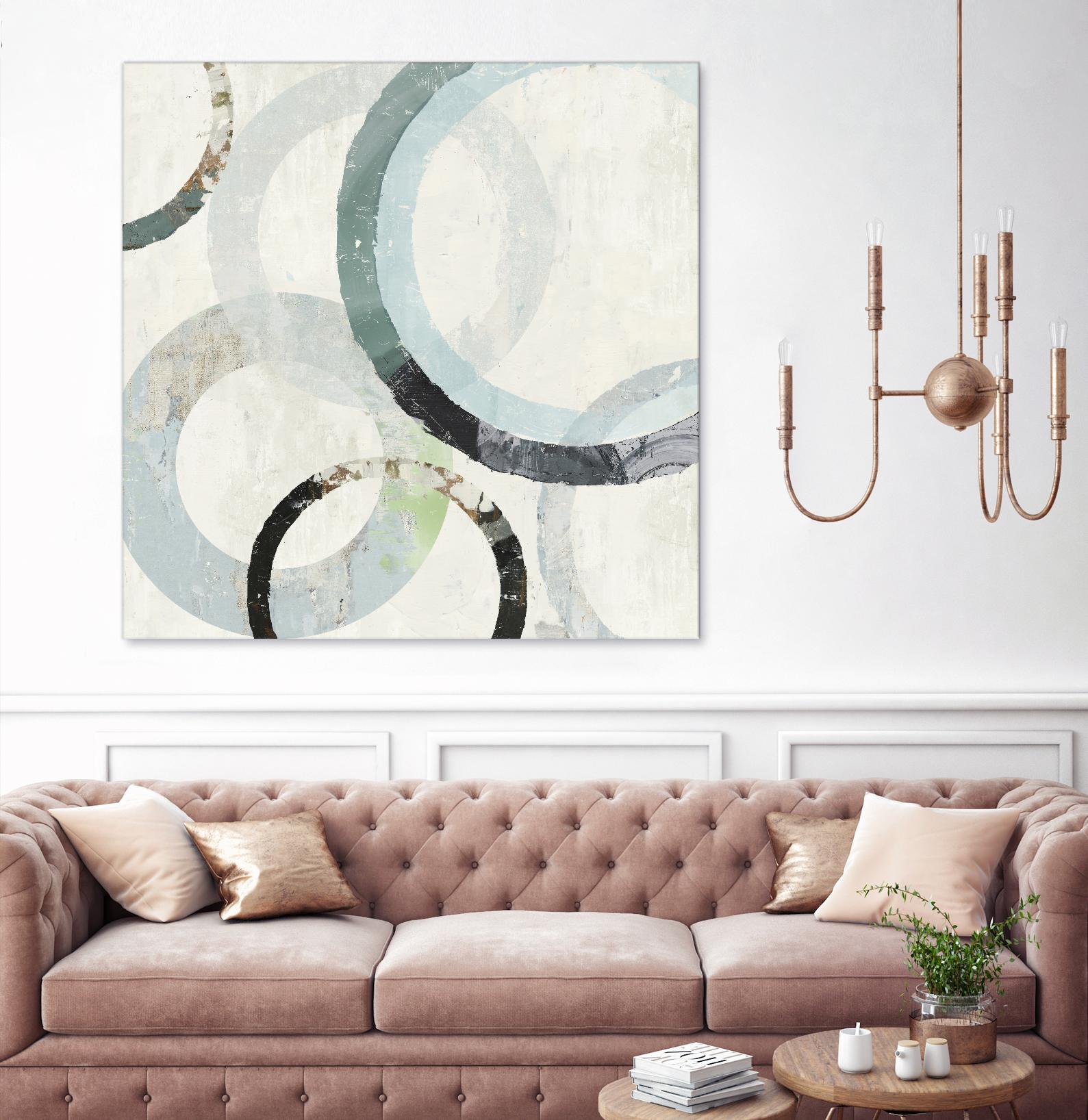 Pale Blues III by Tom Reeves on GIANT ART - green abstract