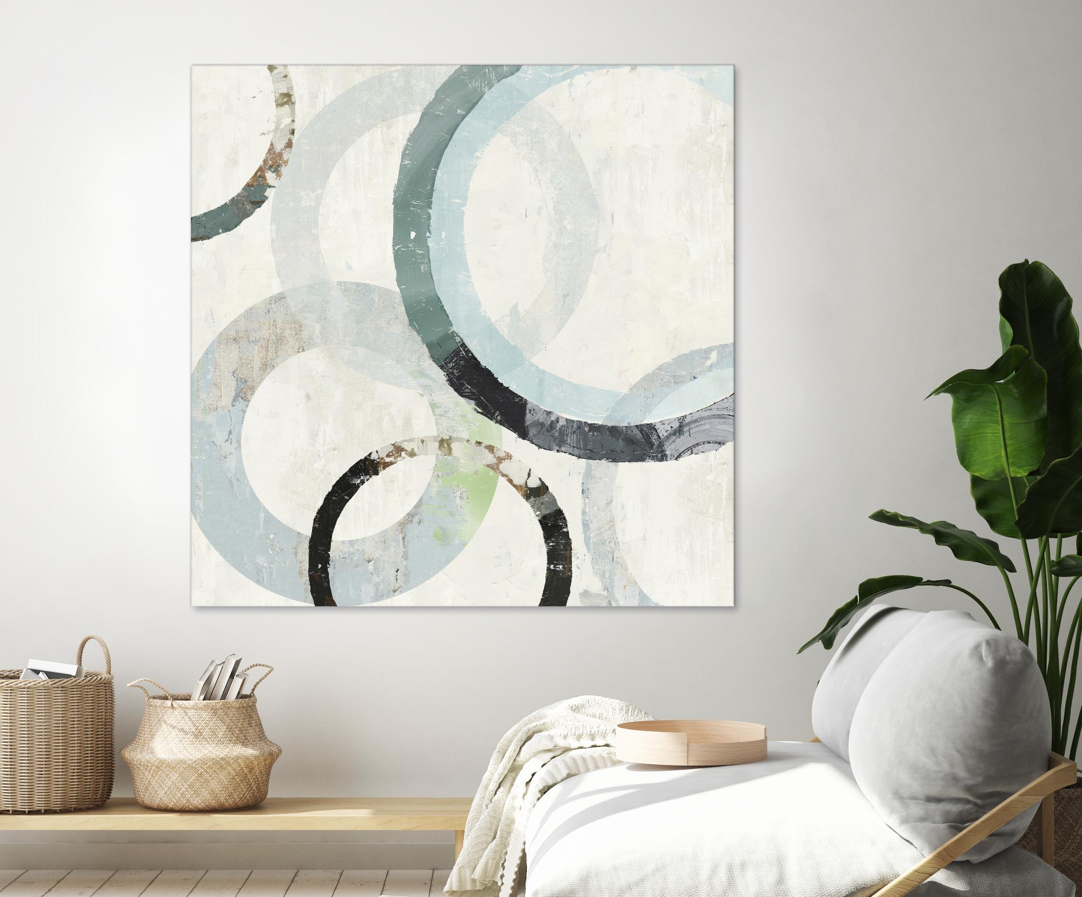 Pale Blues III by Tom Reeves on GIANT ART - green abstract