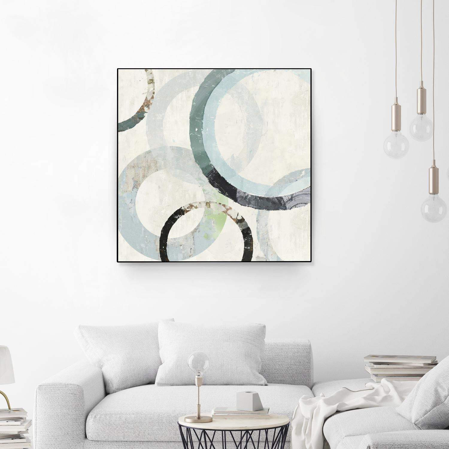 Pale Blues III by Tom Reeves on GIANT ART - green abstract