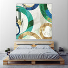 Green Rings I by Tom Reeves on GIANT ART - green abstract