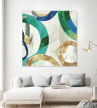 Green Rings I by Tom Reeves on GIANT ART - green abstract