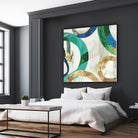 Green Rings I by Tom Reeves on GIANT ART - green abstract