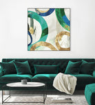 Green Rings I by Tom Reeves on GIANT ART - green abstract