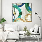 Green Rings I by Tom Reeves on GIANT ART - green abstract