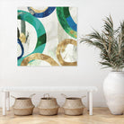 Green Rings I by Tom Reeves on GIANT ART - green abstract