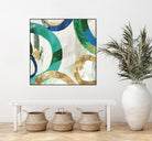 Green Rings I by Tom Reeves on GIANT ART - green abstract