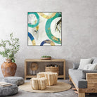 Green Rings II by Tom Reeves on GIANT ART - green abstract