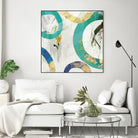 Green Rings II by Tom Reeves on GIANT ART - green abstract