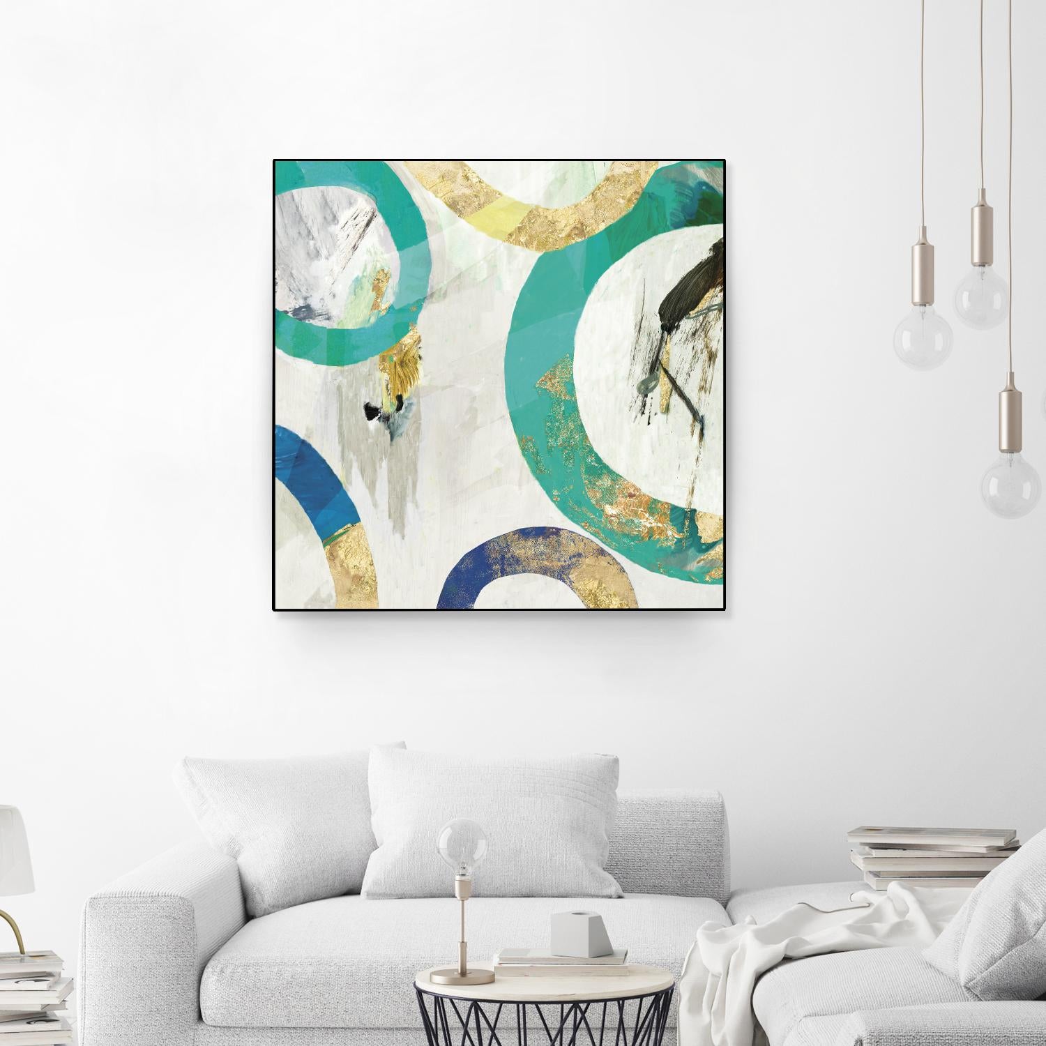 Green Rings II by Tom Reeves on GIANT ART - green abstract