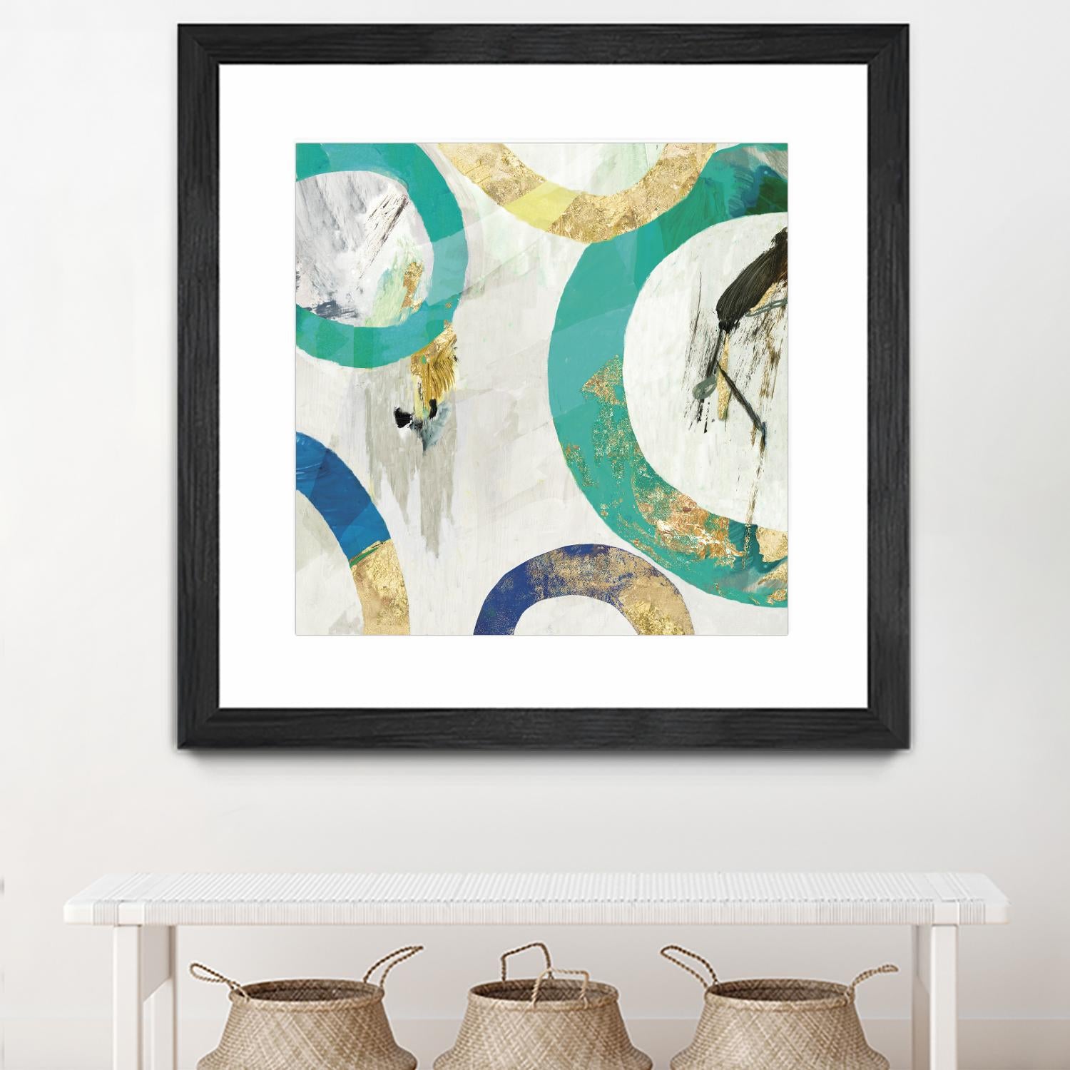 Green Rings II by Tom Reeves on GIANT ART - green abstract