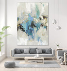 Blue Silver I by Tom Reeves on GIANT ART - white abstract