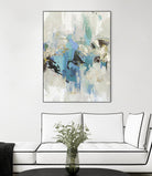 Blue Silver I by Tom Reeves on GIANT ART - white abstract