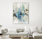 Blue Silver I by Tom Reeves on GIANT ART - white abstract