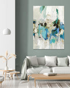 Blue Silver II by Tom Reeves on GIANT ART - blue abstract