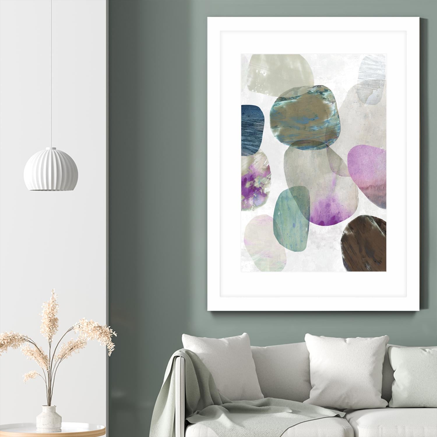 Marble III by Tom Reeves on GIANT ART - purple abstract