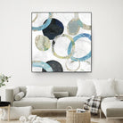 Rings I by Tom Reeves on GIANT ART - blue abstract