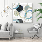 Rings I by Tom Reeves on GIANT ART - blue abstract