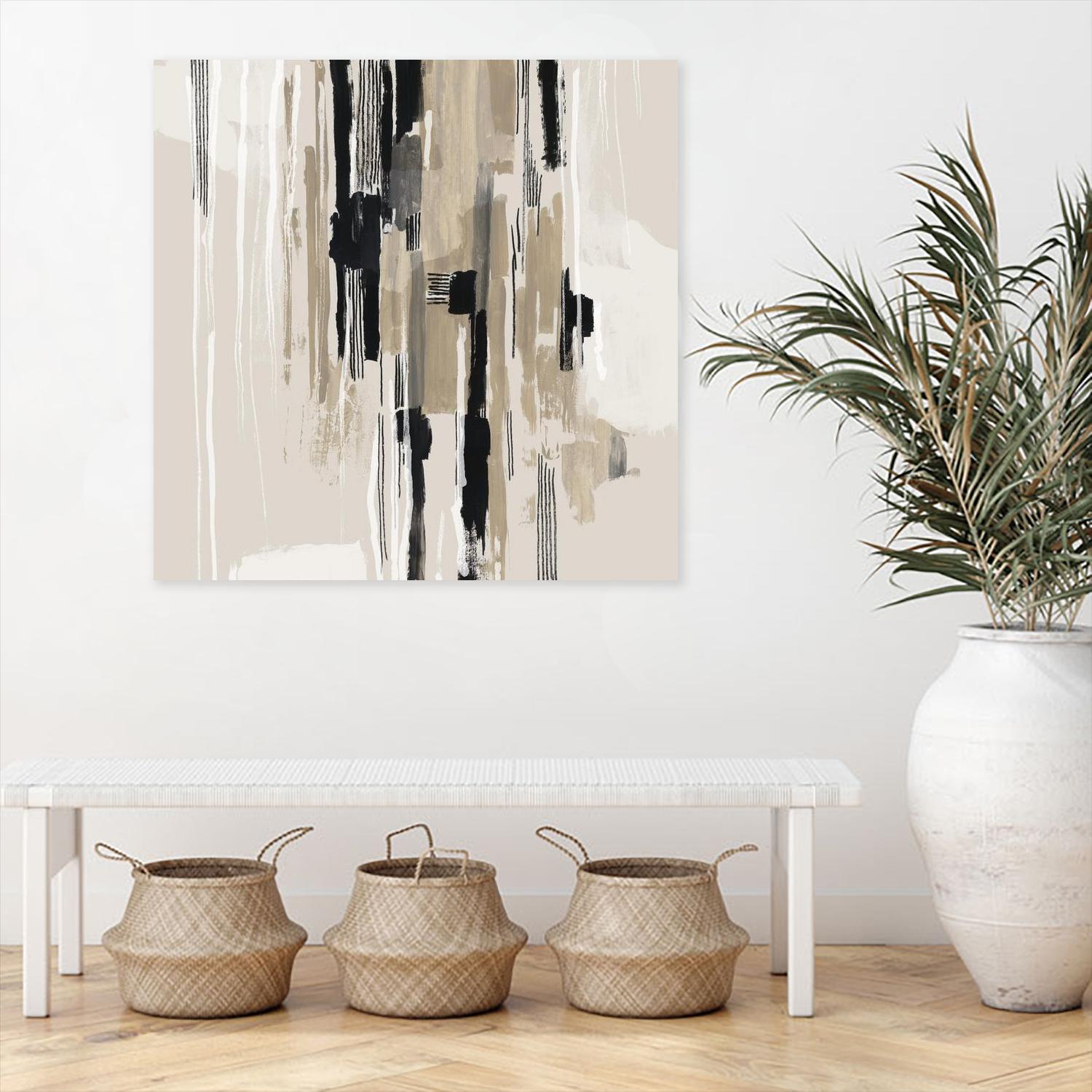 Woven Together I  by Tom Reeves on GIANT ART - beige abstract