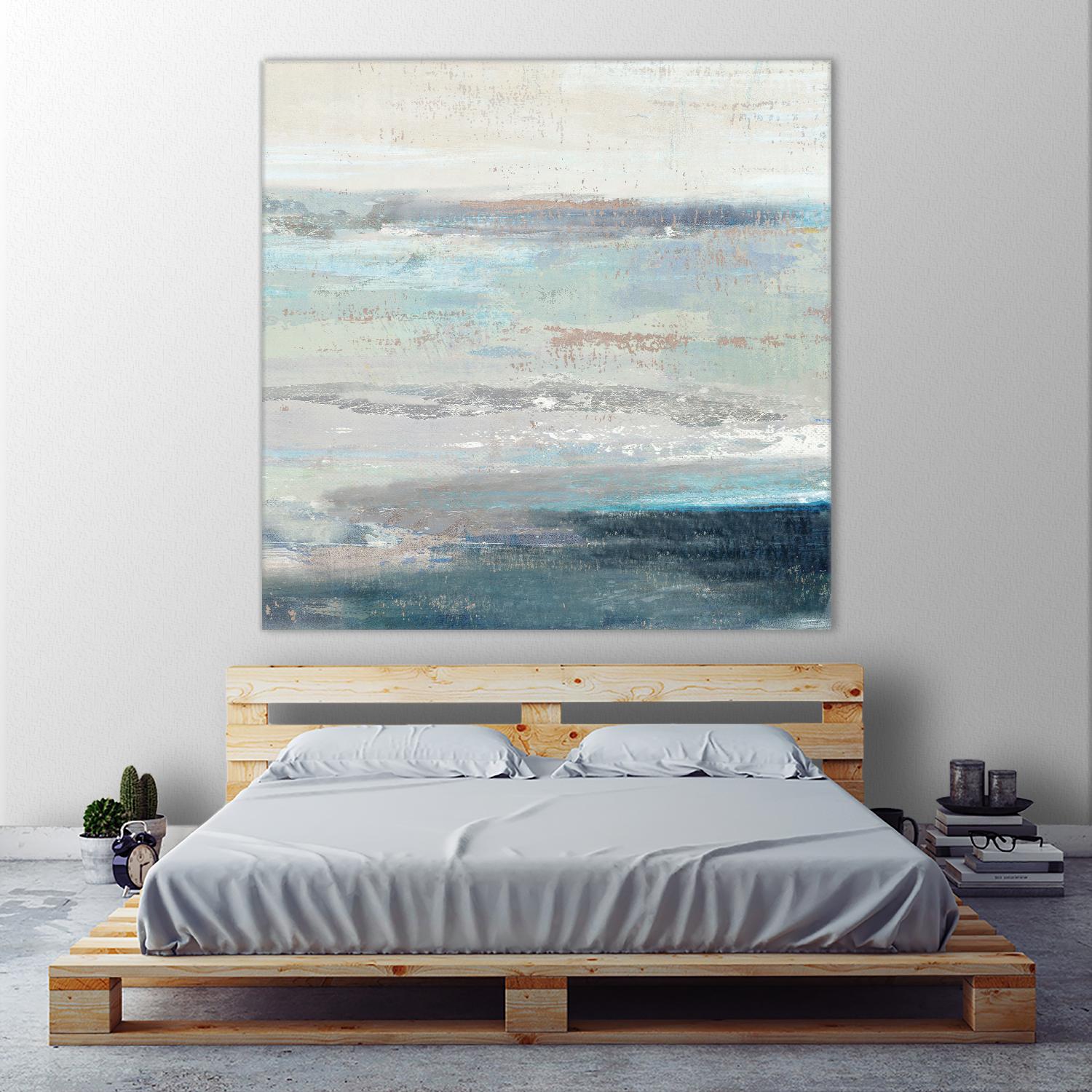 Cabana Waves II by Tom Reeves on GIANT ART - grey abstract