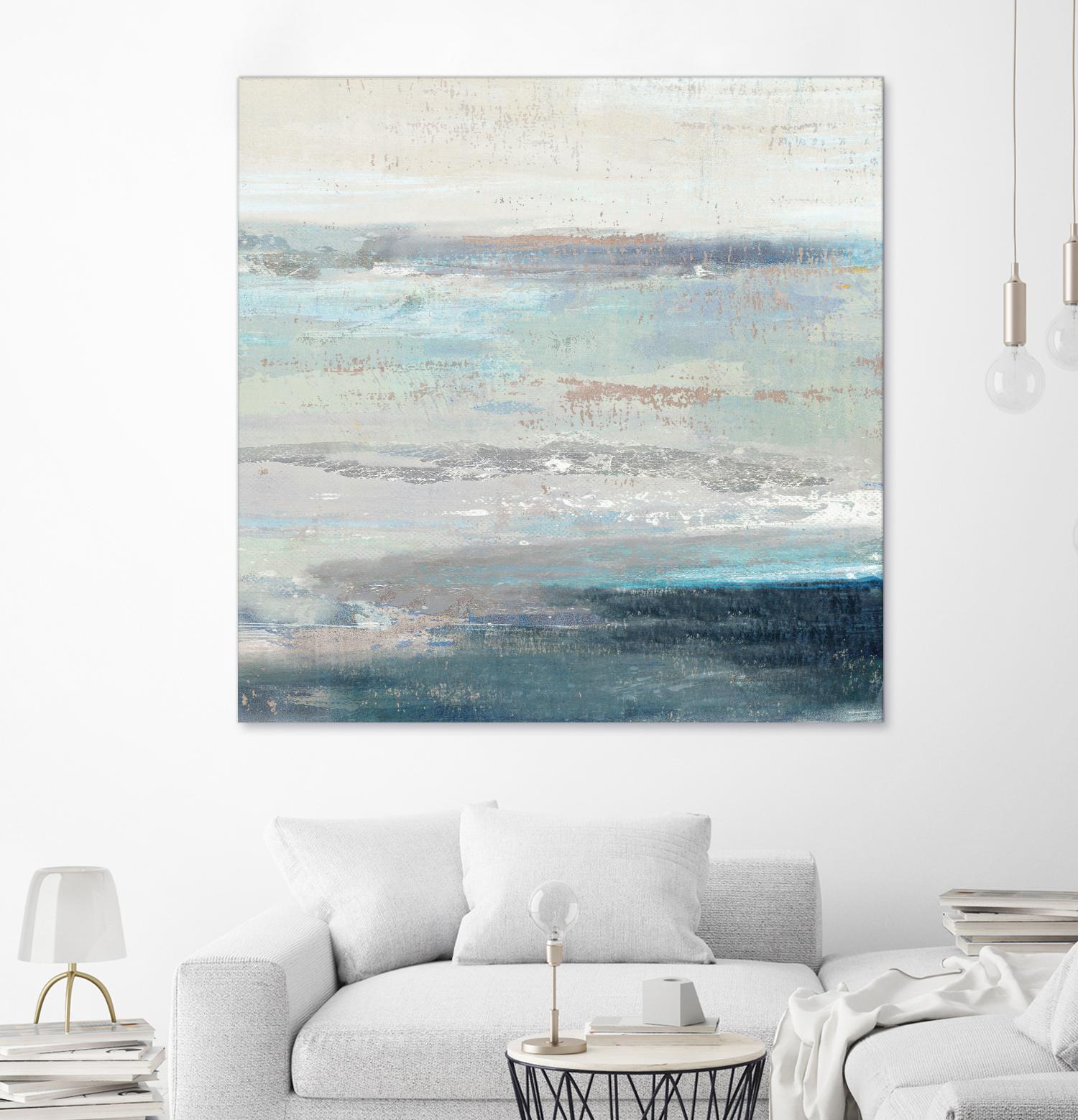 Cabana Waves II by Tom Reeves on GIANT ART - grey abstract