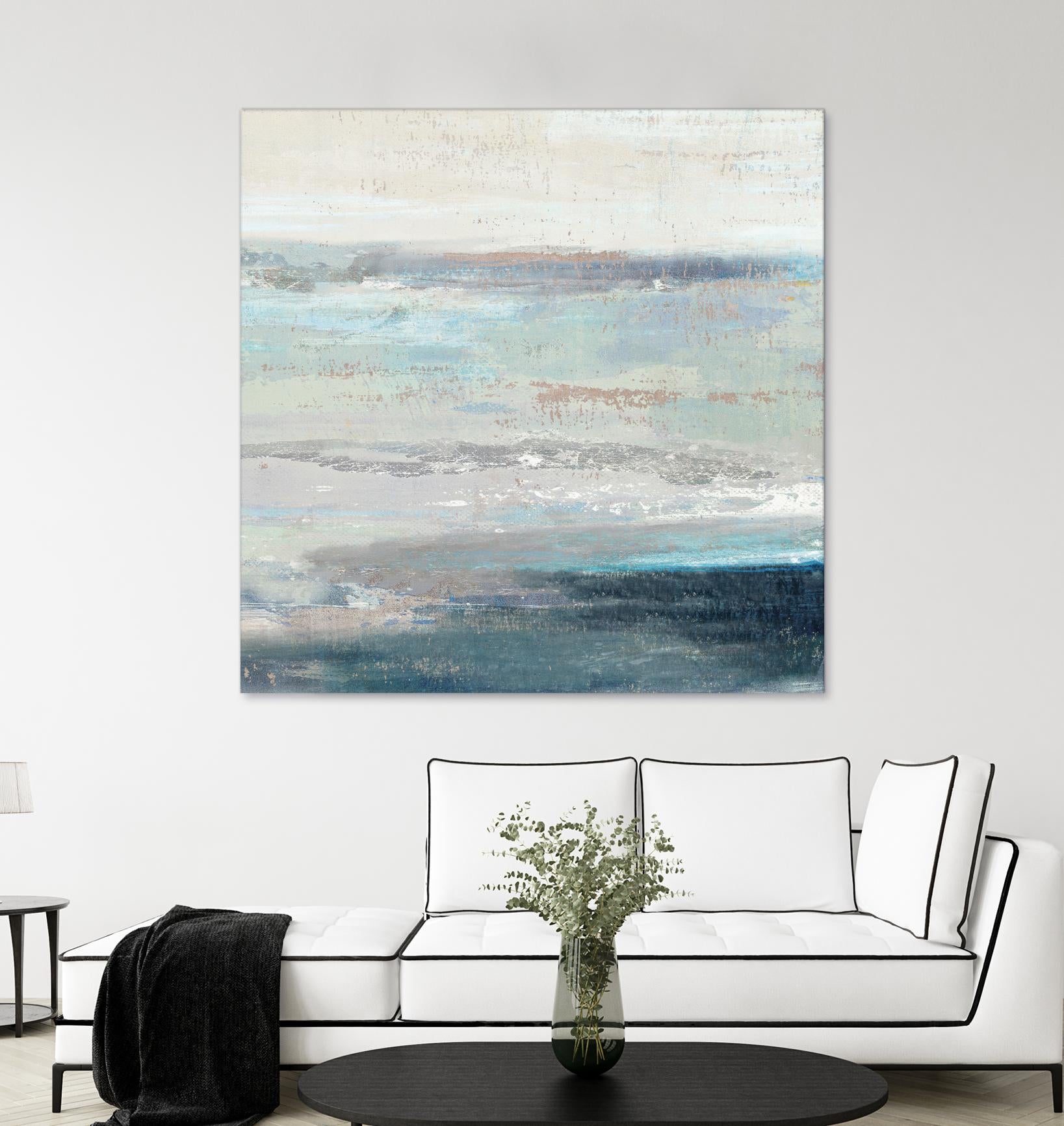 Cabana Waves II by Tom Reeves on GIANT ART - grey abstract