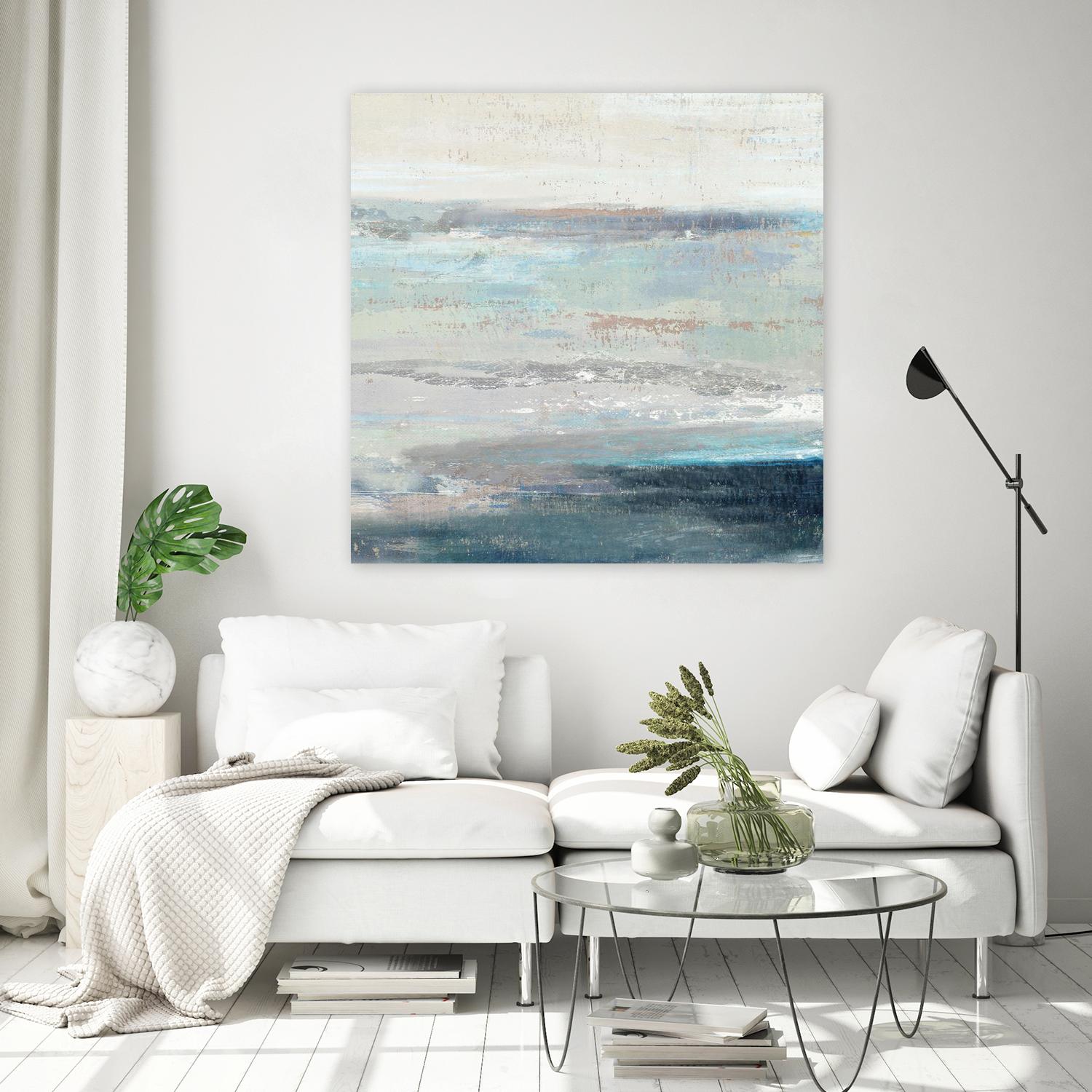 Cabana Waves II by Tom Reeves on GIANT ART - grey abstract